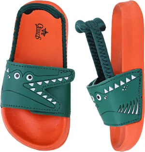 Kids Flip Flops Sandals Toddler Boys Girls Sequin Slides Shower Beach Pool Shoes Slip on Summer Slippers with Back Strap