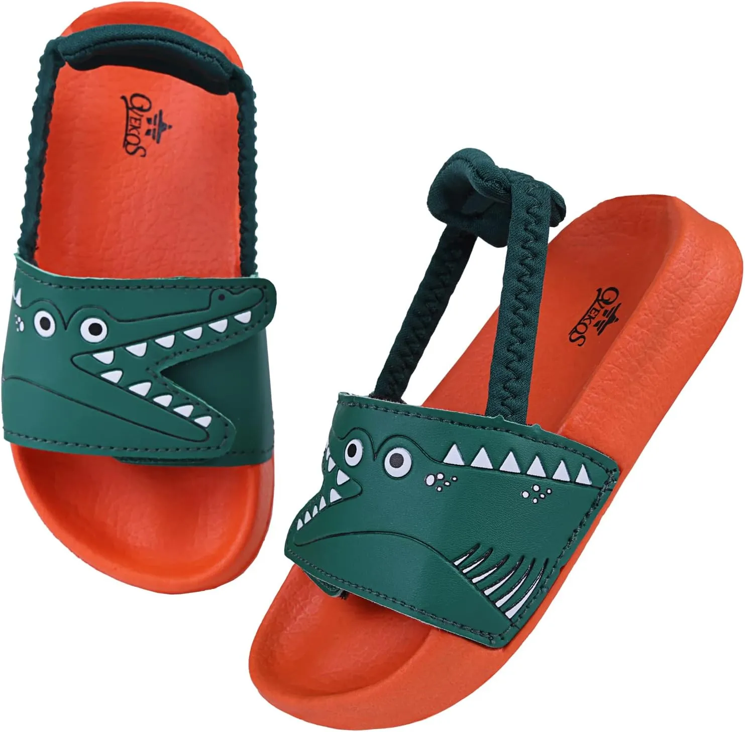 Kids Flip Flops Sandals Toddler Boys Girls Sequin Slides Shower Beach Pool Shoes Slip on Summer Slippers with Back Strap