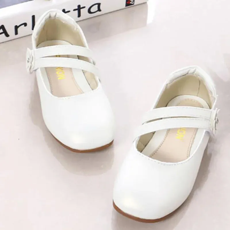 Kids Leather Slip Shoes