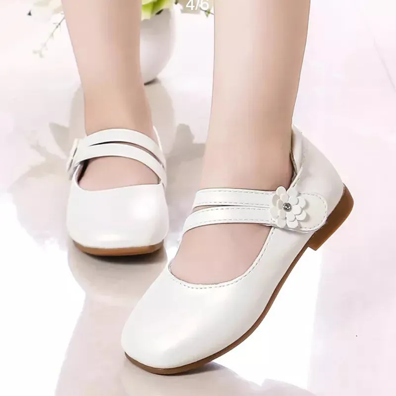Kids Leather Slip Shoes
