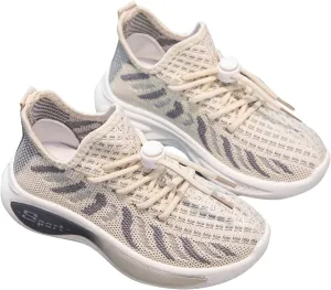 Kids Mesh Lace Sneakers Outdoor Running Athletic Non Slip Sport Shoes Youth Childrens Breathable Comfy Soft Casual Shoes