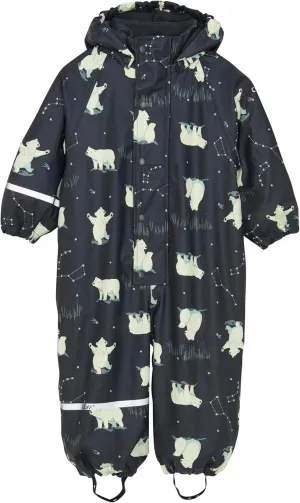 Kids Rain and Snow Suit for Boys Girls with Detachable Hood, Waterproof Raincoat and Pants - Ideal for Rain and Snow