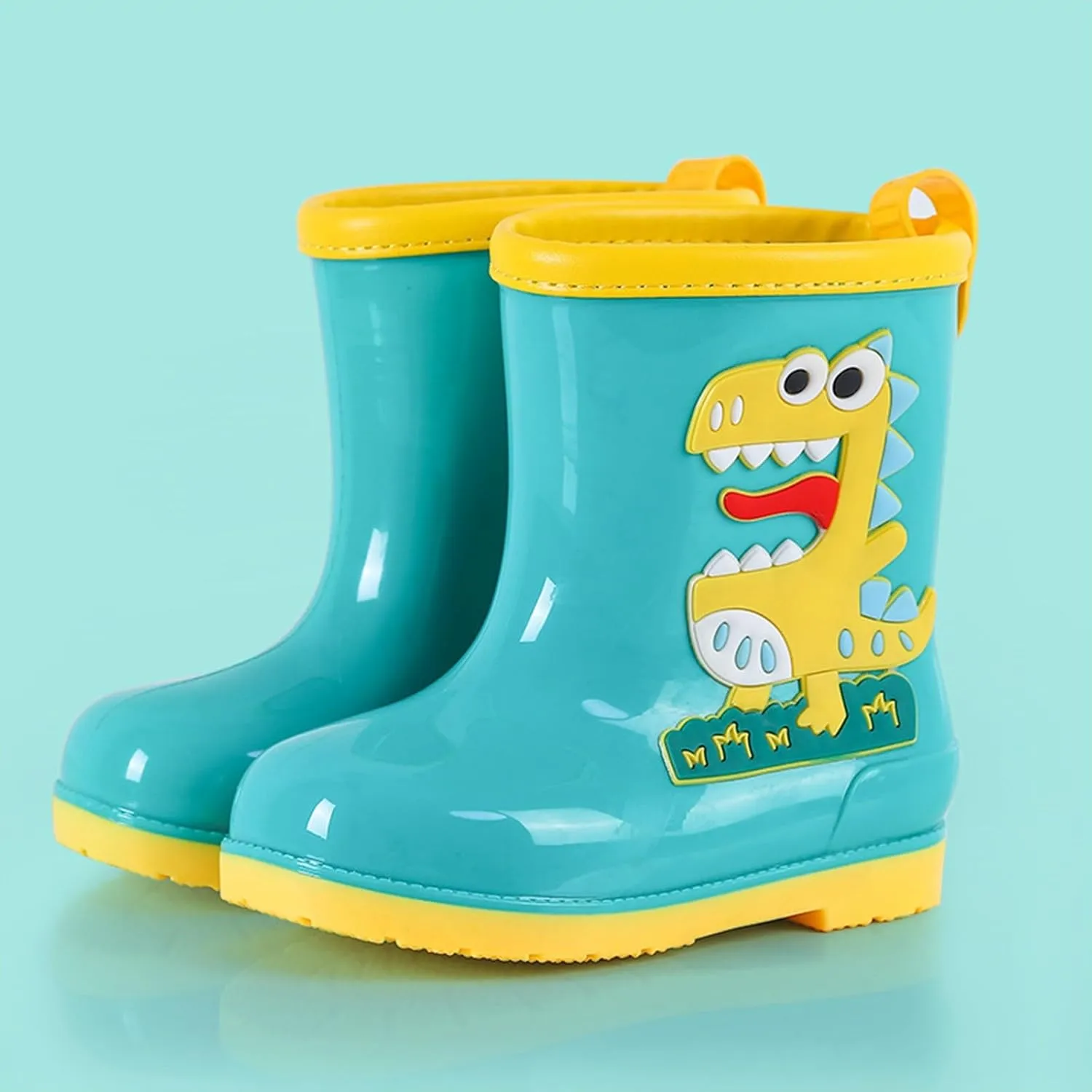 Kids Rain Boots Toddler Cute Animal Dinosaur Printed Waterproo𝐟 Rubber Non-Slip Rainboots Shoes Rainboots Toddler