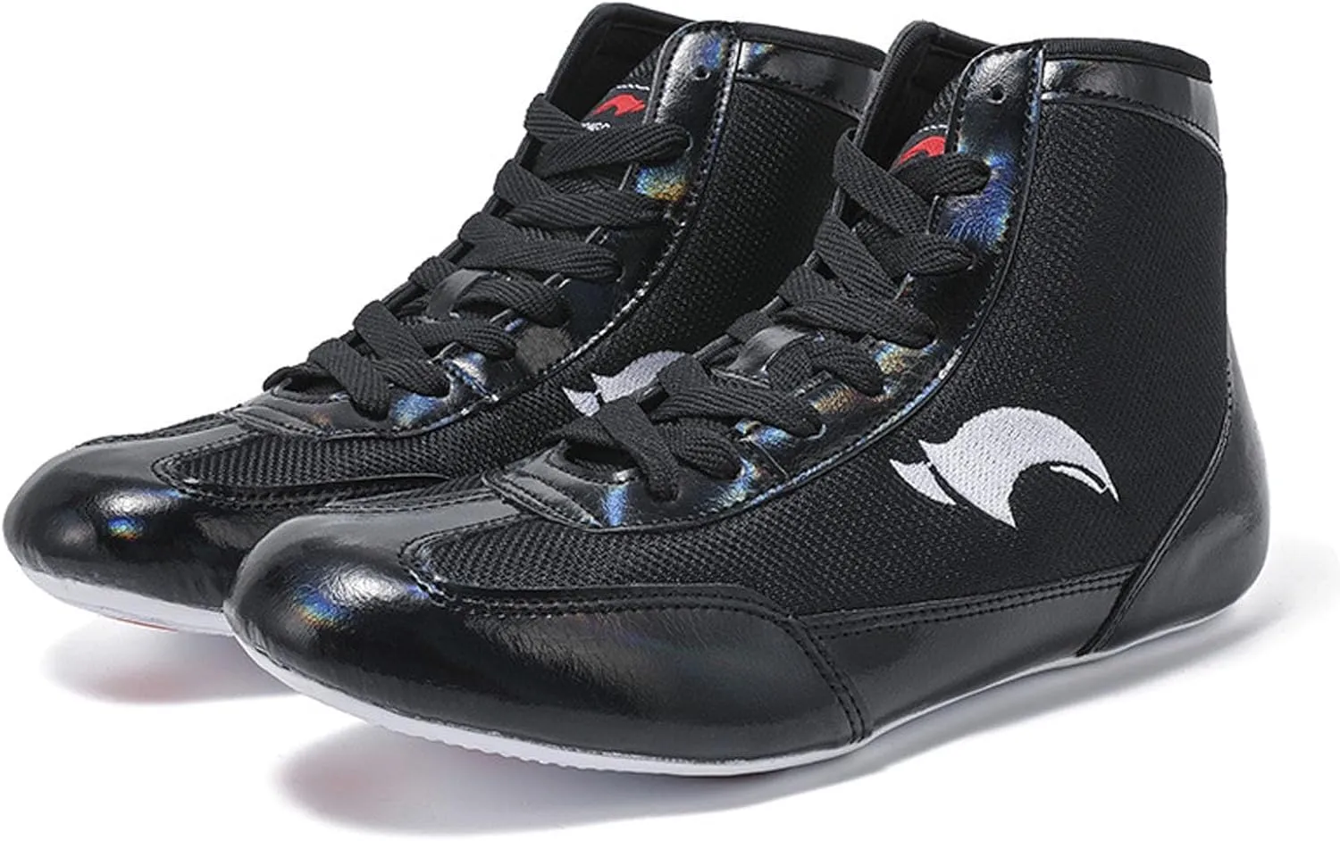 Kids School Wrestling Shoes Boys Girls Boxing Shoes Fitness Sneakers High Top Wrestling Training Shoes Boots Anti
