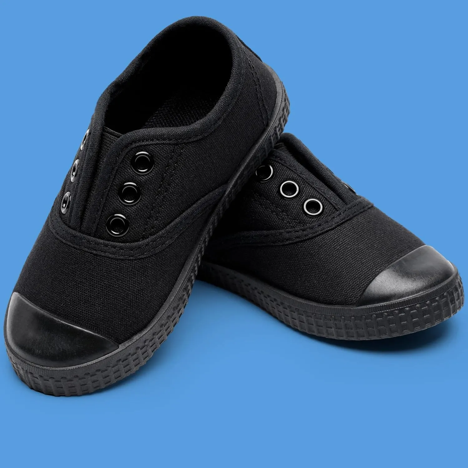 Kids Shoes Toddlers Canvas Sneakers Slip-on Comfortable Light Weight Skin-Friendly Causal Running Tennis Shoes for Boys Girls(Toddle/Little Kids/Big Kids)