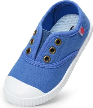 Kids Shoes Toddlers Canvas Sneakers Slip-on Comfortable Light Weight Skin-Friendly Causal Running Tennis Shoes for Boys Girls(Toddle/Little Kids/Big Kids)