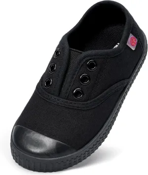 Kids Shoes Toddlers Canvas Sneakers Slip-on Comfortable Light Weight Skin-Friendly Causal Running Tennis Shoes for Boys Girls(Toddle/Little Kids/Big Kids)