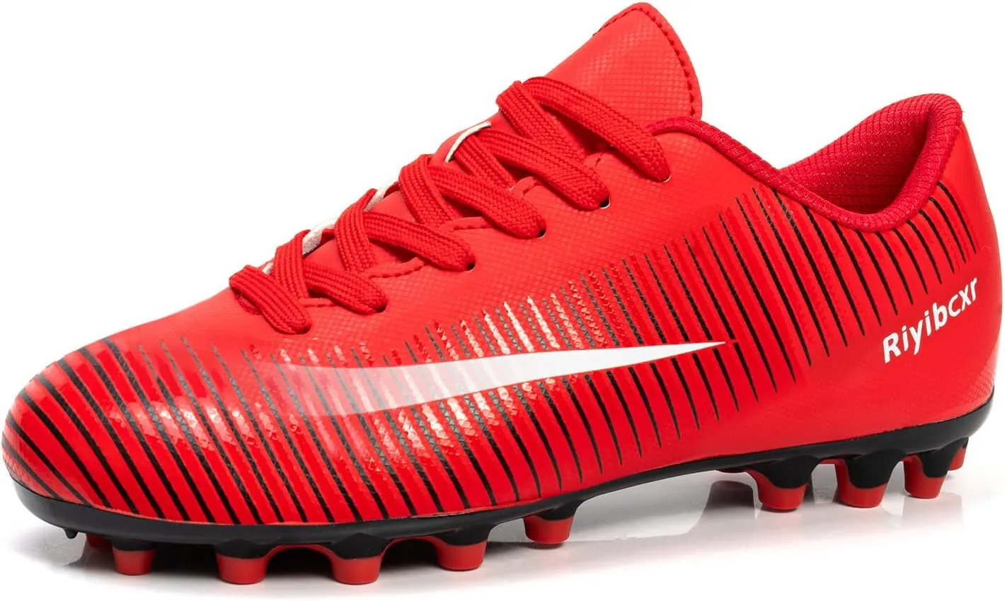 Kids Soccer Cleats Unisex-Child Lightweight Football Shoes Turf Youth Boys Girls Futsal Training Indoor Outdoor