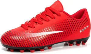 Kids Soccer Cleats Unisex-Child Lightweight Football Shoes Turf Youth Boys Girls Futsal Training Indoor Outdoor