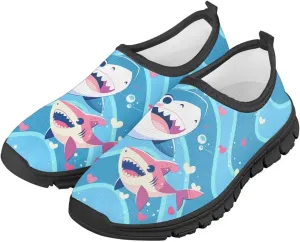 Kids Tennis Shoes Slip On Boys Girls Loafers Lightweight Non Slip Soft Casual Walking Running Shoes Outdoor Sneakers Black Sole Size 11-15