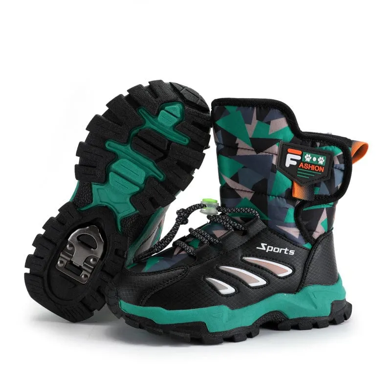 Kids Winter Snow Boots with Ice Grips
