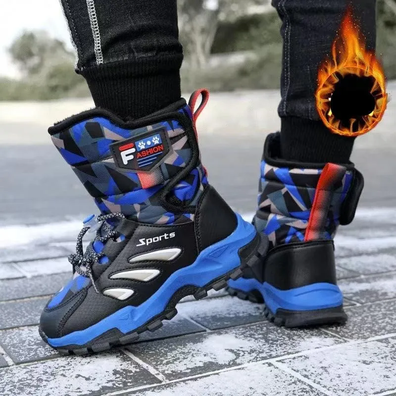 Kids Winter Snow Boots with Ice Grips