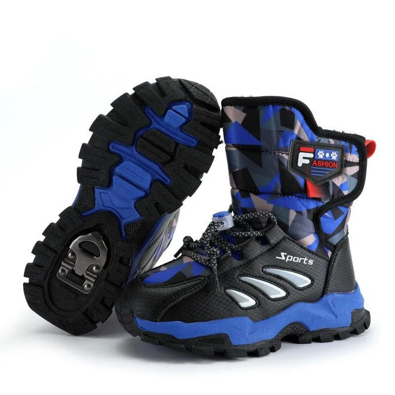 Kids Winter Snow Boots with Ice Grips