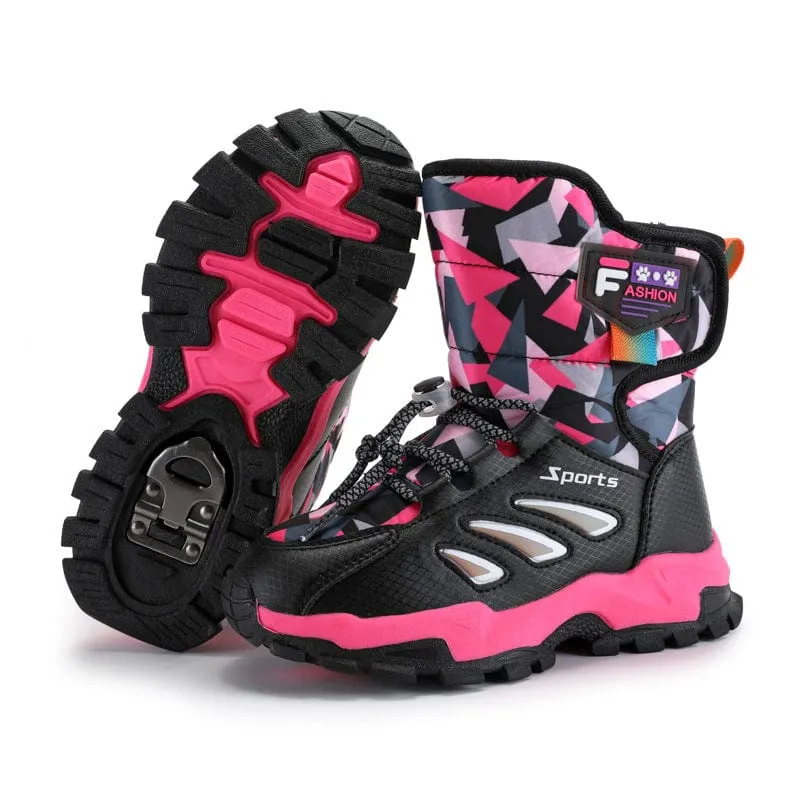 Kids Winter Snow Boots with Ice Grips