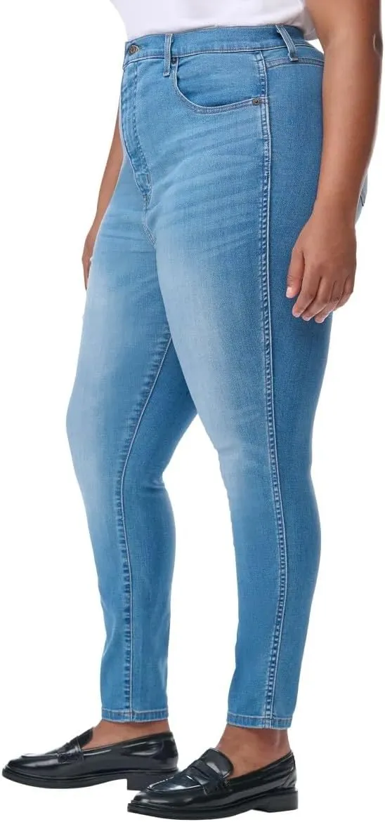 KIRKLAND Signature Women's High-Rise Skinny Jeans, Cotton Blend, 28-inch Inseam