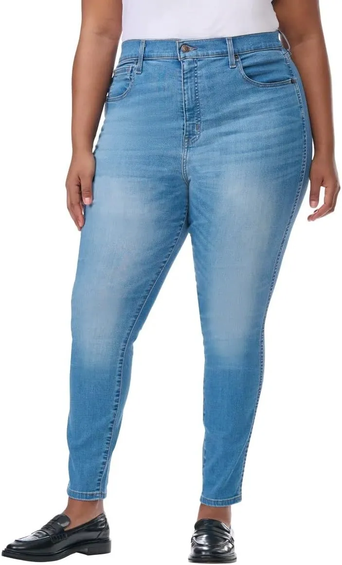 KIRKLAND Signature Women's High-Rise Skinny Jeans, Cotton Blend, 28-inch Inseam