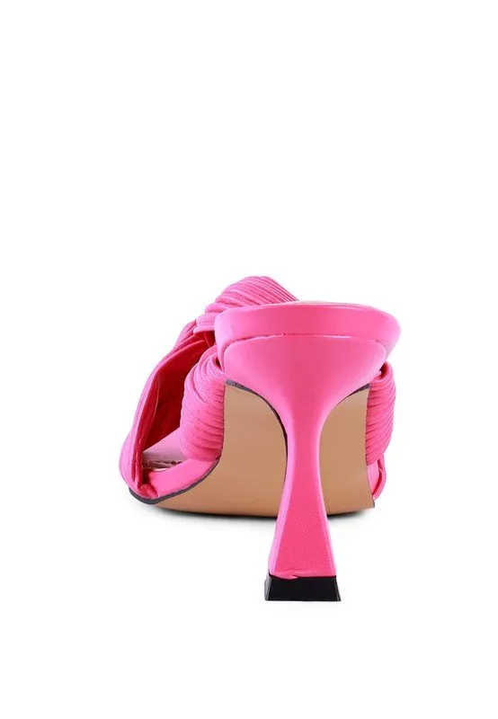 Knot Strap Slide Sandals