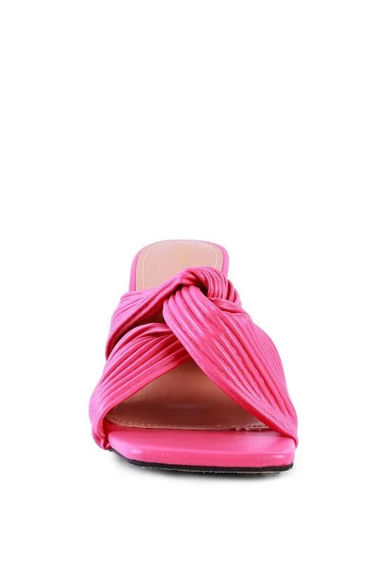 Knot Strap Slide Sandals