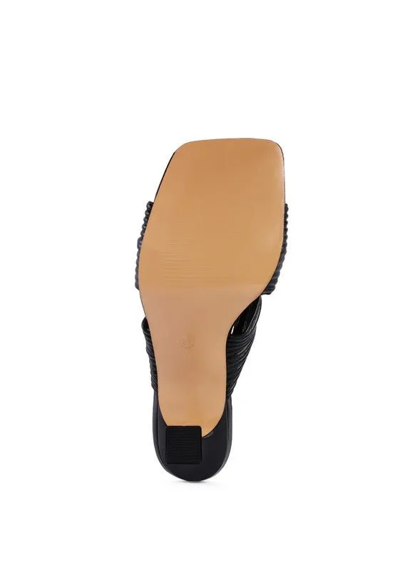 Knot Strap Slide Sandals