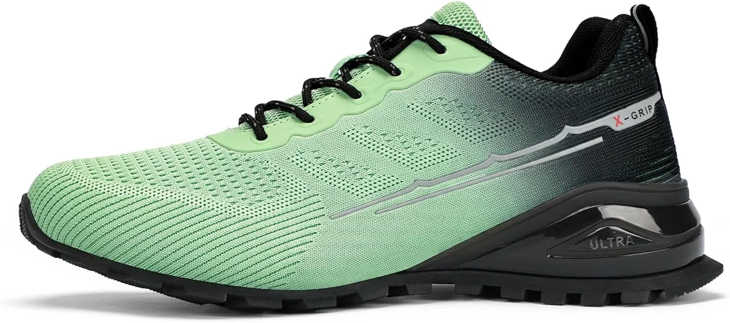 Kricely Men's Trail Running Shoes Fashion Walking Hiking Sneakers for Men Tennis Cross Training Shoe Outdoor Snearker Mens Casual Workout Footwear