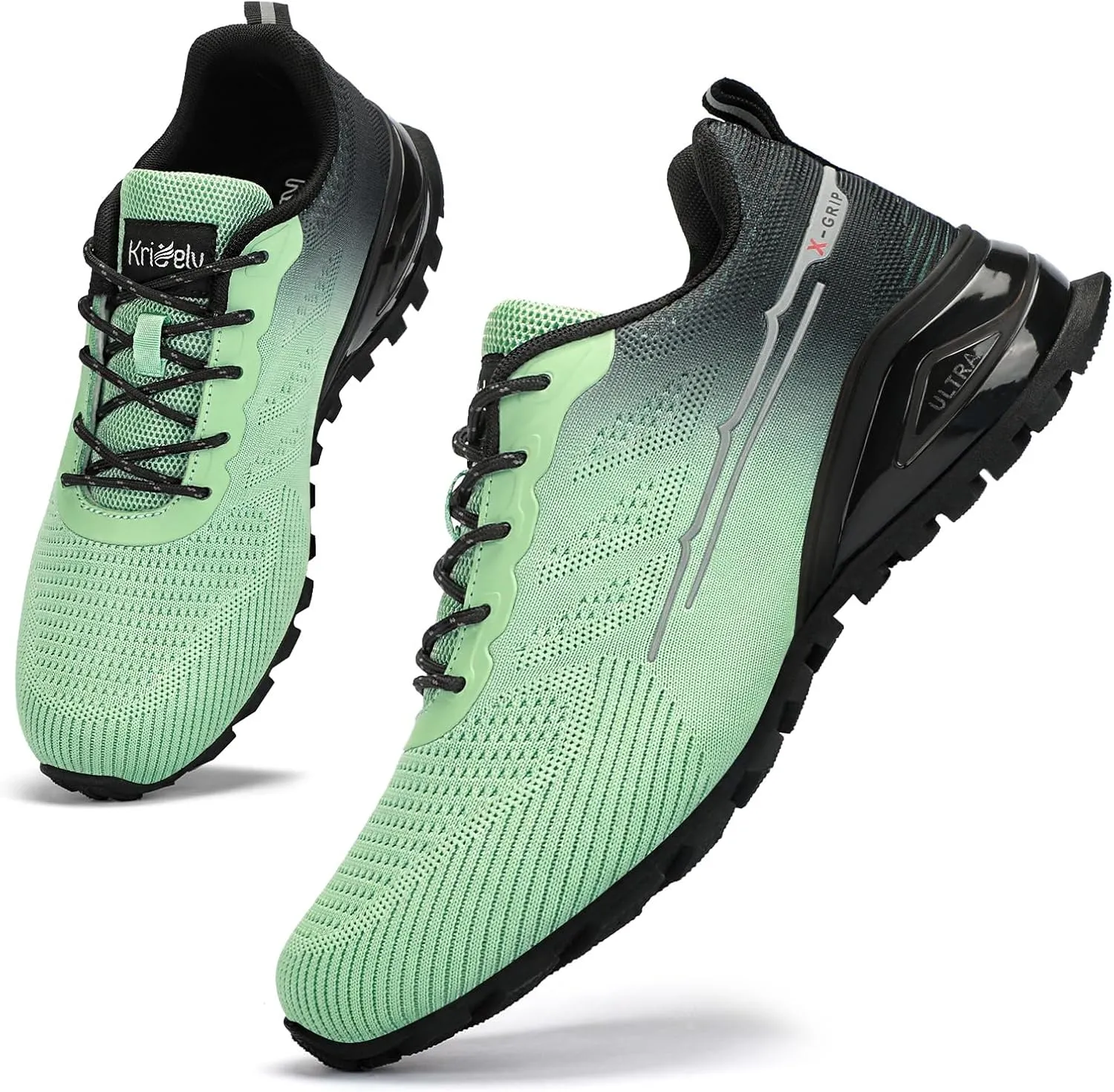 Kricely Men's Trail Running Shoes Fashion Walking Hiking Sneakers for Men Tennis Cross Training Shoe Outdoor Snearker Mens Casual Workout Footwear