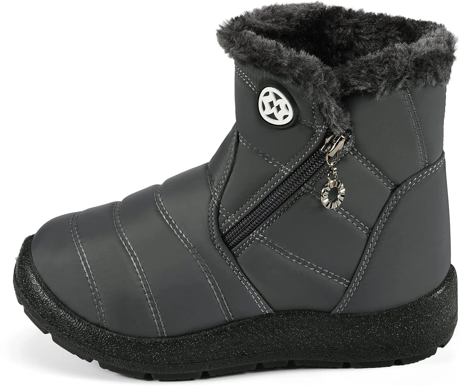 KVbabby Girls' Boys' Snow Boots Winter Boots Ankle Boots Kids Boots Warm Fur Anti-Slip