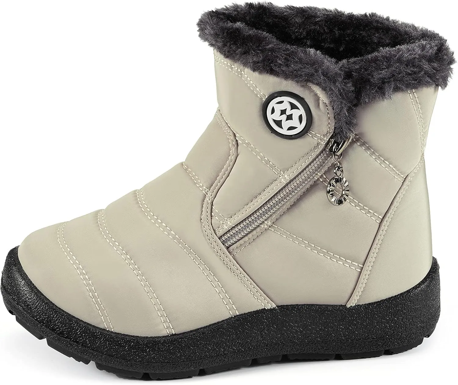 KVbabby Girls' Boys' Snow Boots Winter Boots Ankle Boots Kids Boots Warm Fur Anti-Slip
