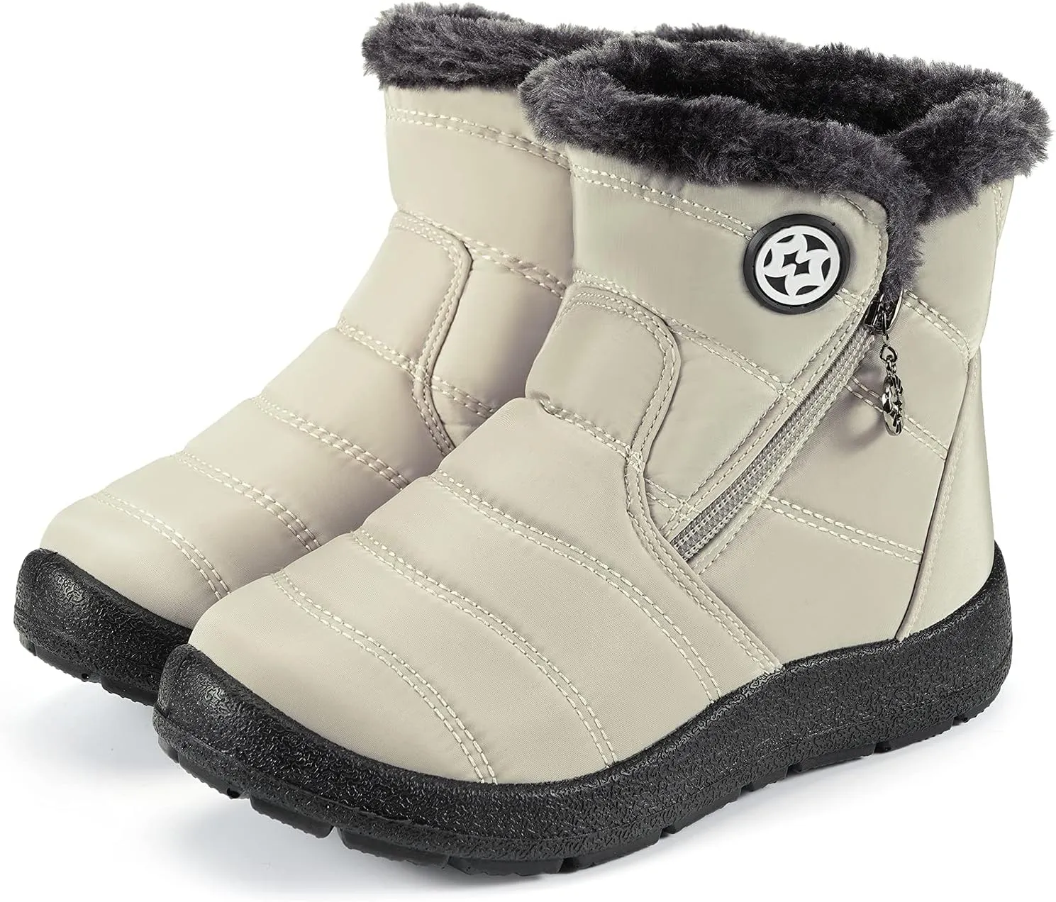 KVbabby Girls' Boys' Snow Boots Winter Boots Ankle Boots Kids Boots Warm Fur Anti-Slip