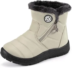 KVbabby Girls' Boys' Snow Boots Winter Boots Ankle Boots Kids Boots Warm Fur Anti-Slip