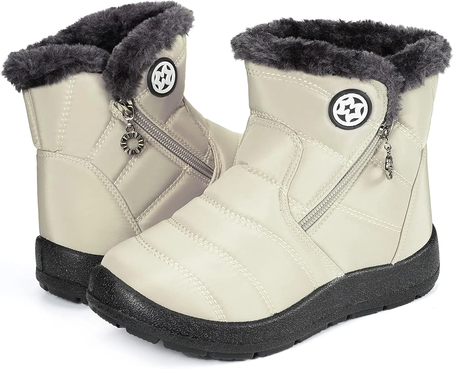 KVbabby Girls' Boys' Snow Boots Winter Boots Ankle Boots Kids Boots Warm Fur Anti-Slip