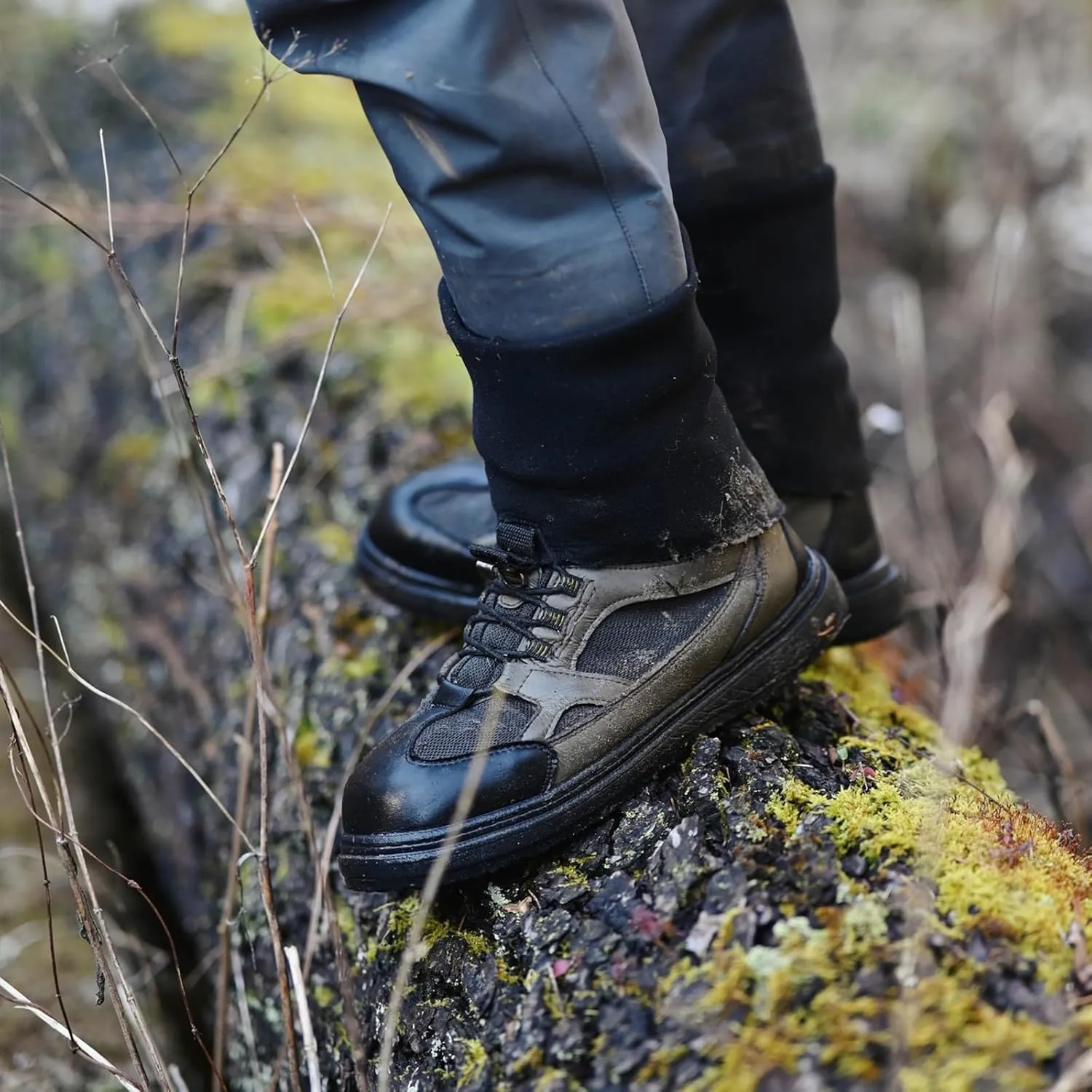 Kylebooker Men's Fishing Wading Boots Lightweight Anti-Slip Waders Shoes for Fly Fishing