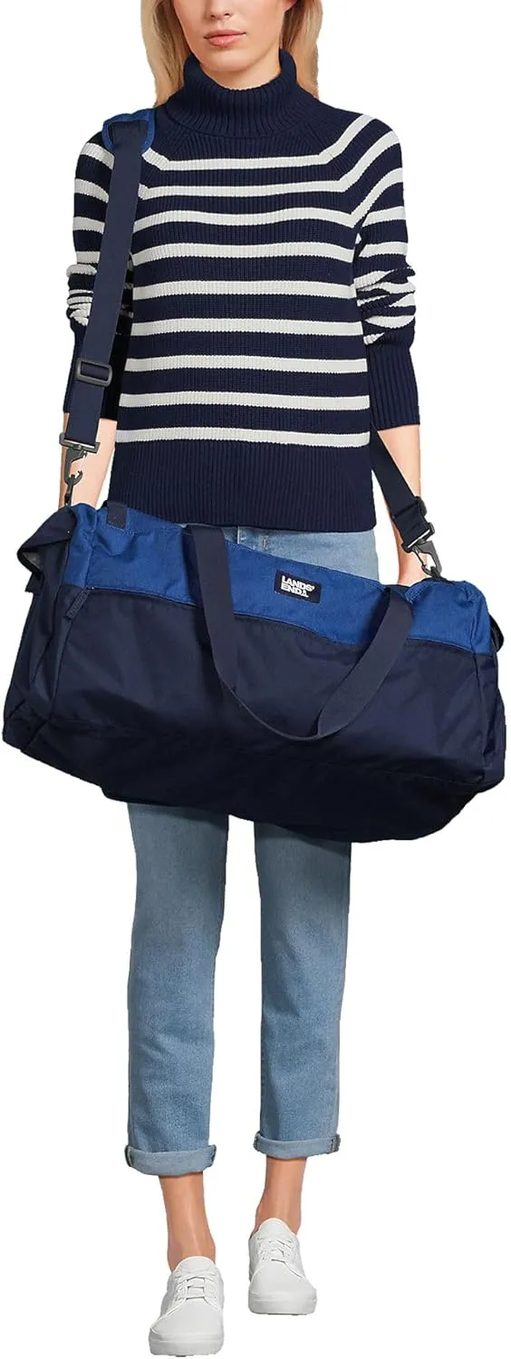 Lands' End Everyday Duffle Light Blue Twilight Heather Medium