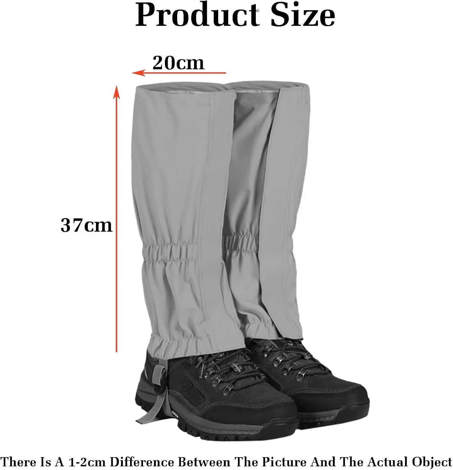 Leg Gaiters,Gaiters for Women Men,Snow Leggings Gaiter,Hook Loop Design for Easy Off,for Hiking Trekking Climbing Hunting and Skiing