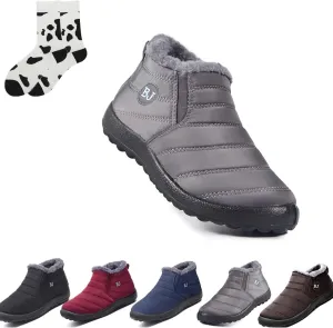 LELEBEAR Boojoy Winter Boots,Infinitely Snow Boots,Winter Snow Boots for Women Men Anti-Skid House Shoes Ankle Boots