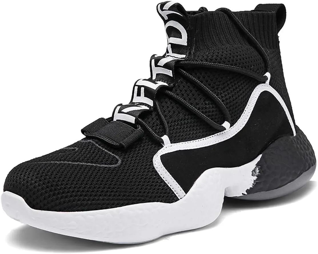 LIBINXIF Women's Men's Upper Light Breathable Fashion Non-Slip Sneakers Comfortable Walking Shoes Couple Shoes Sock Shoes Running Shoes Trainers Shoes Large Shoes