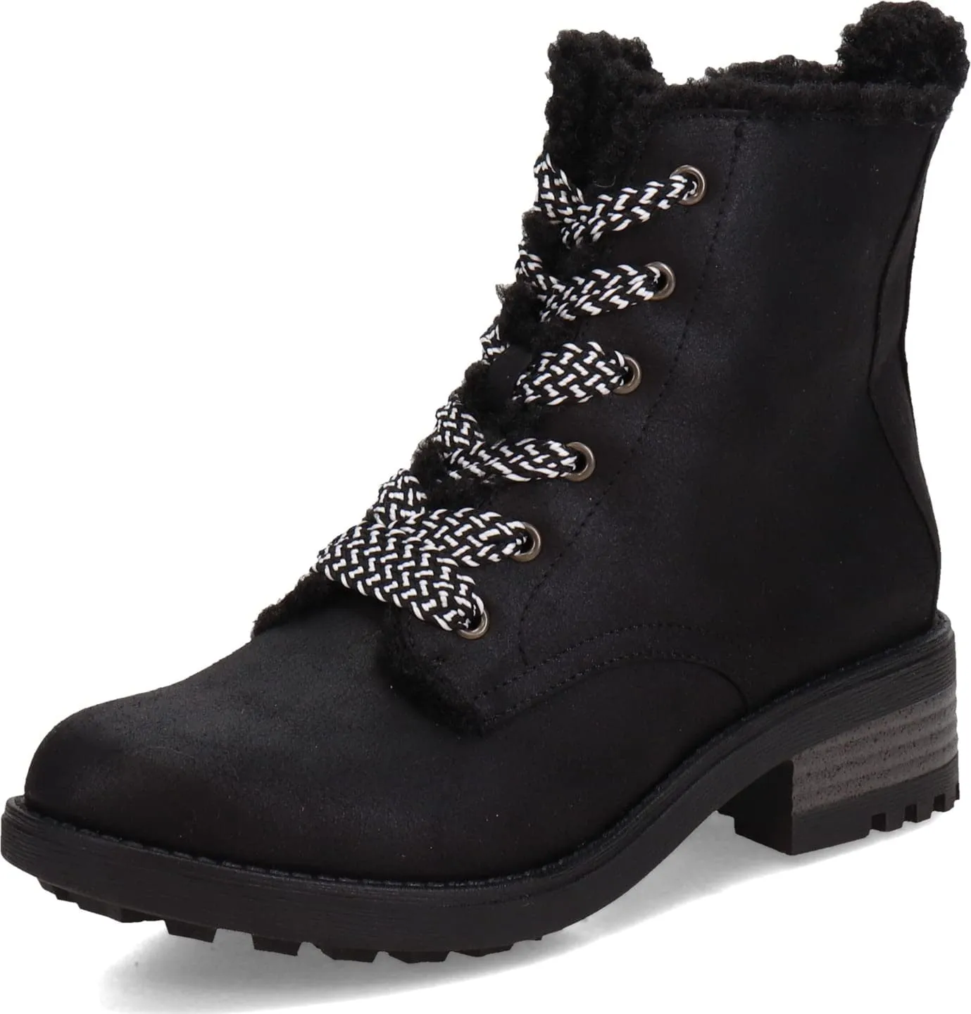 LifeStride Womens Kunis Cozy Snow Boot Black 6 M