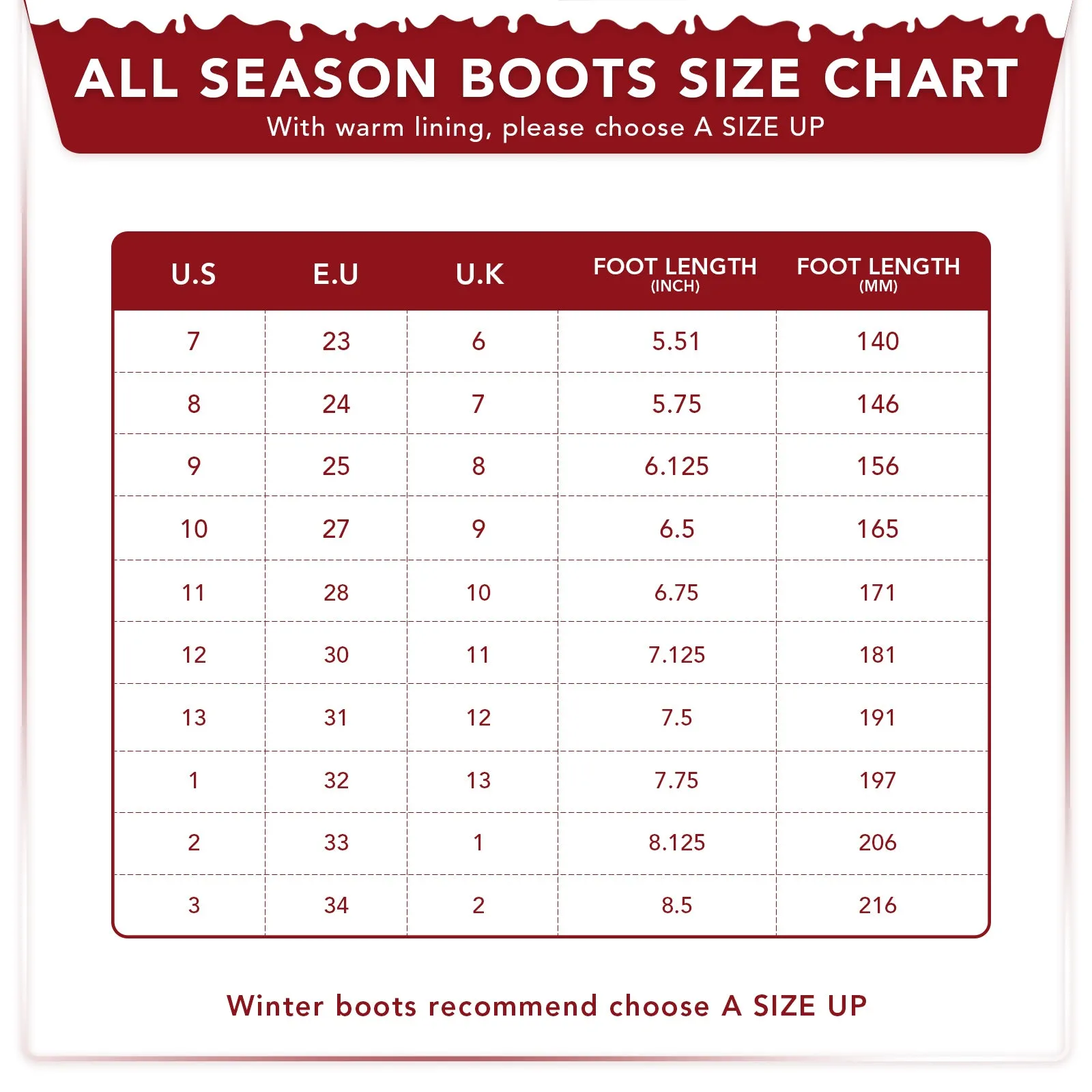 Light Up Boys Girls Rain Boots with Warm Lining
