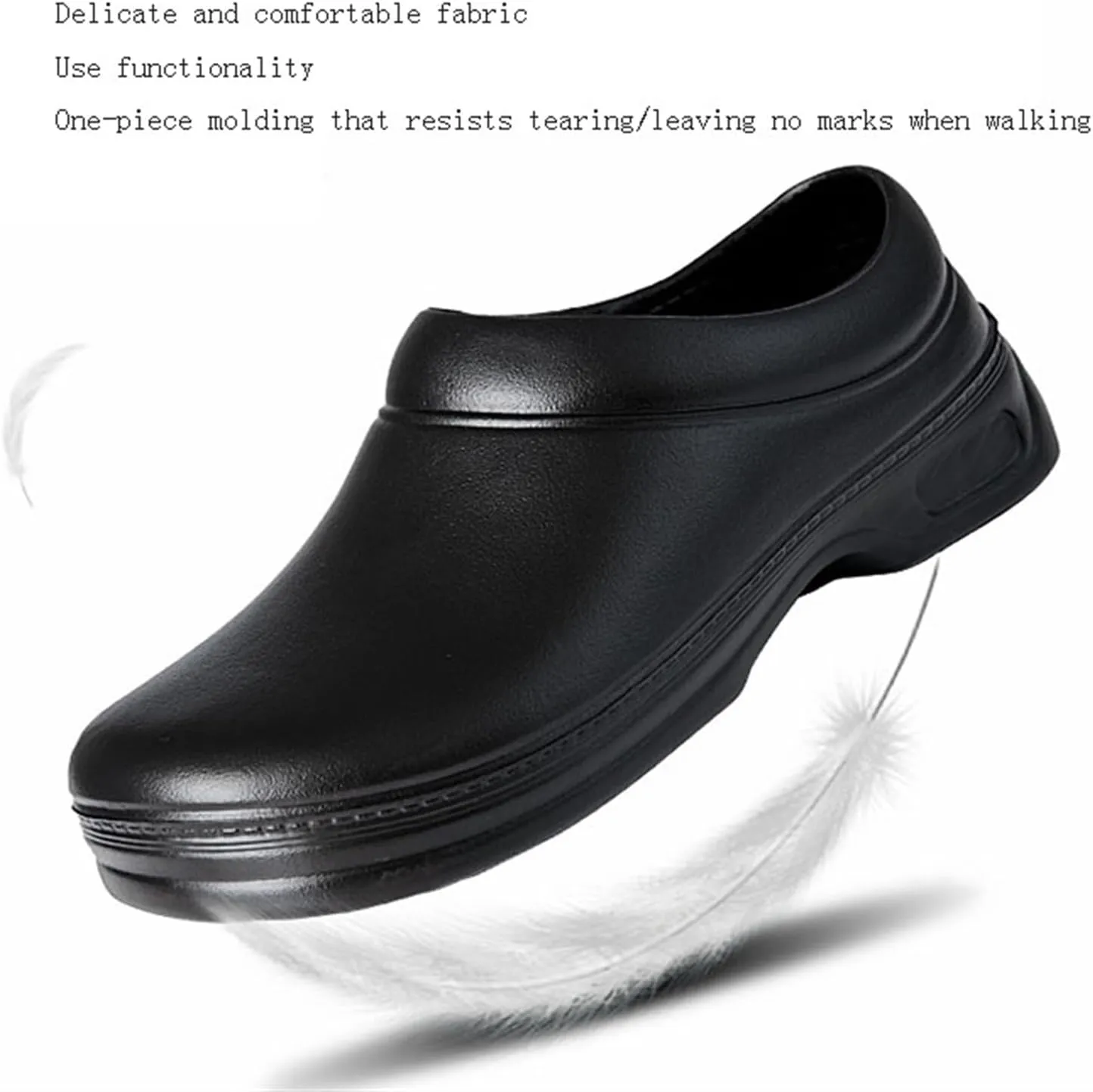 Lightweight Chef Shoes, Men Non Slip Lightweight Shock Absorbing Safety Kitchen Chef Work Shoes, Clogs Comfortable Nursing Nurse Shoes, for Garden, Kitchen, Hospital, Restaurant