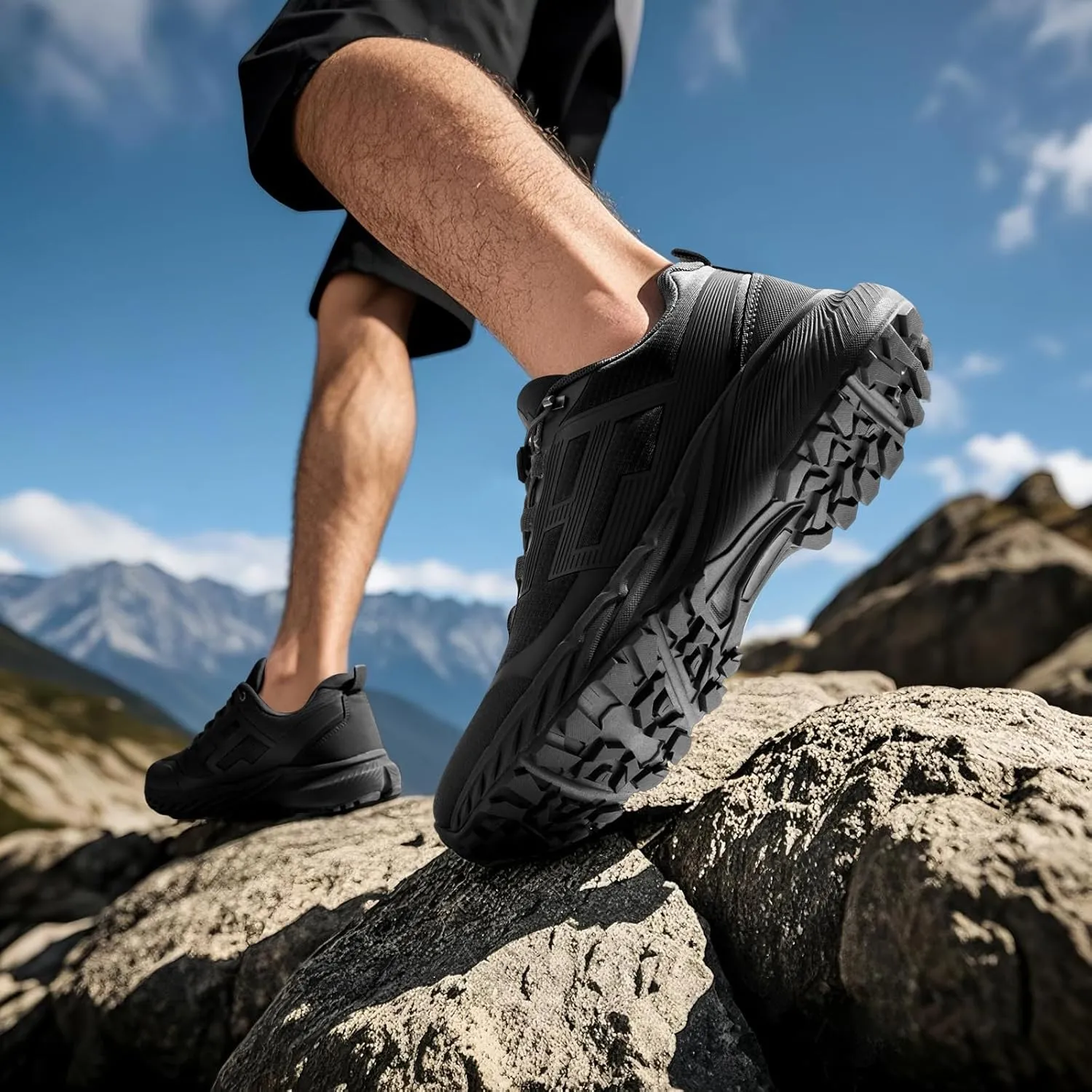 Lightweight Men's Hiking Walking Shoes Anti-Slip Sneakers Mens Cross-Country Trail Running Shoes