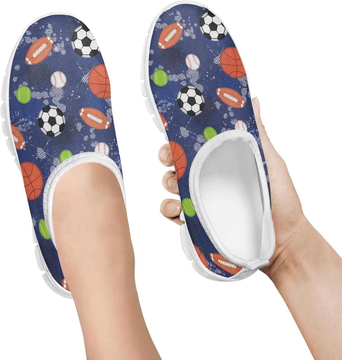 Little Kids Slip On Walking Shoes Breathable Athletic Fitness Shoe Light Elastic Sneakers for Indoor Outdoor Size 11-15 White Sole