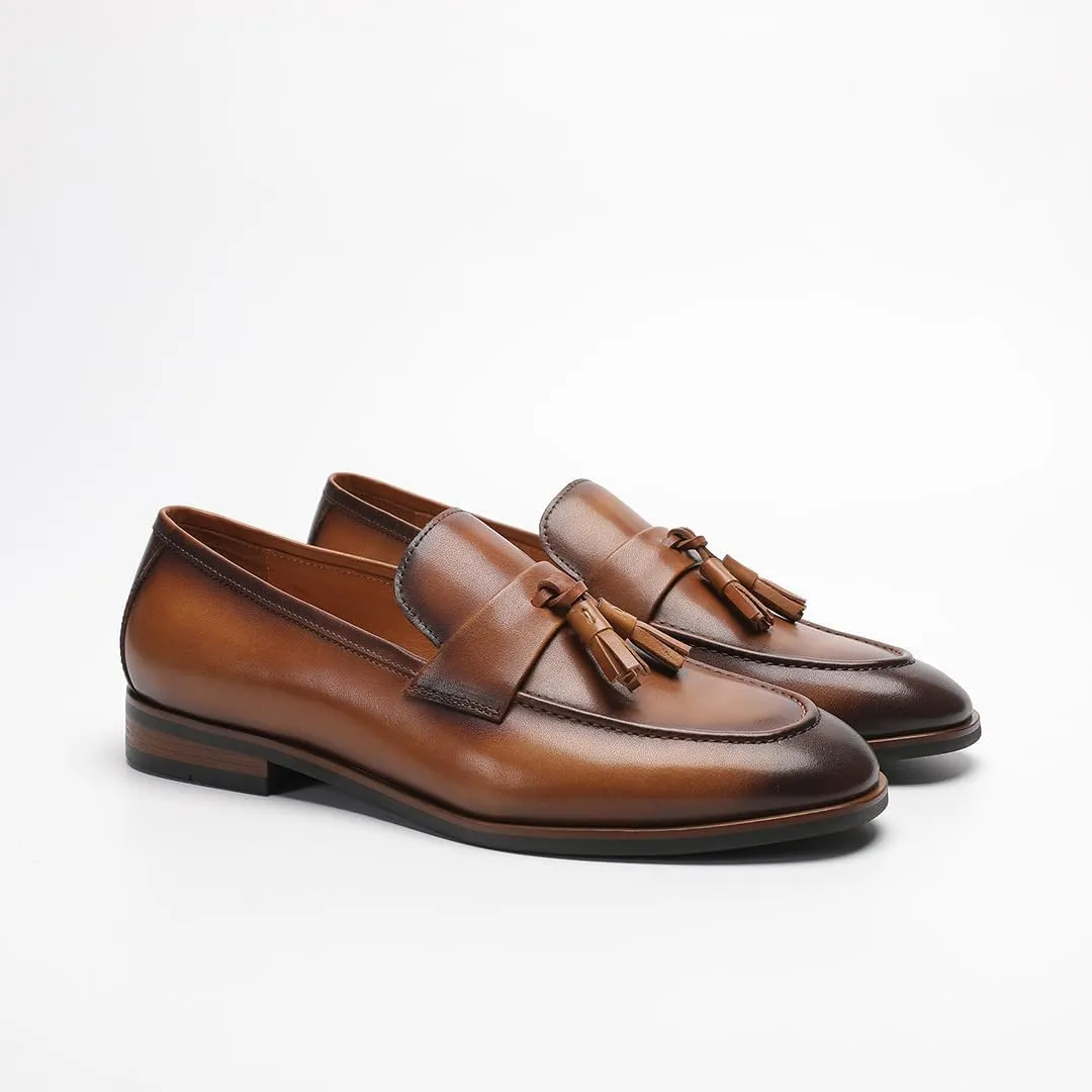Loafers for Men - Premium Calfskin Tassel Shoes | Handcrafted Business Casual Loafers