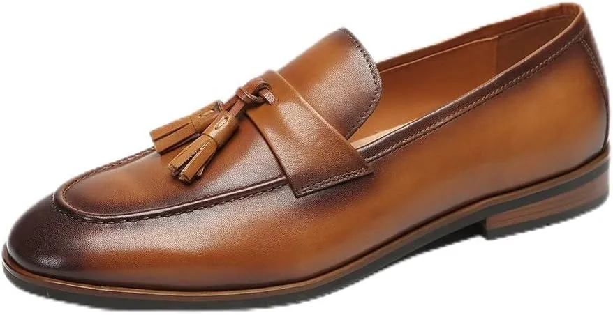 Loafers for Men - Premium Calfskin Tassel Shoes | Handcrafted Business Casual Loafers