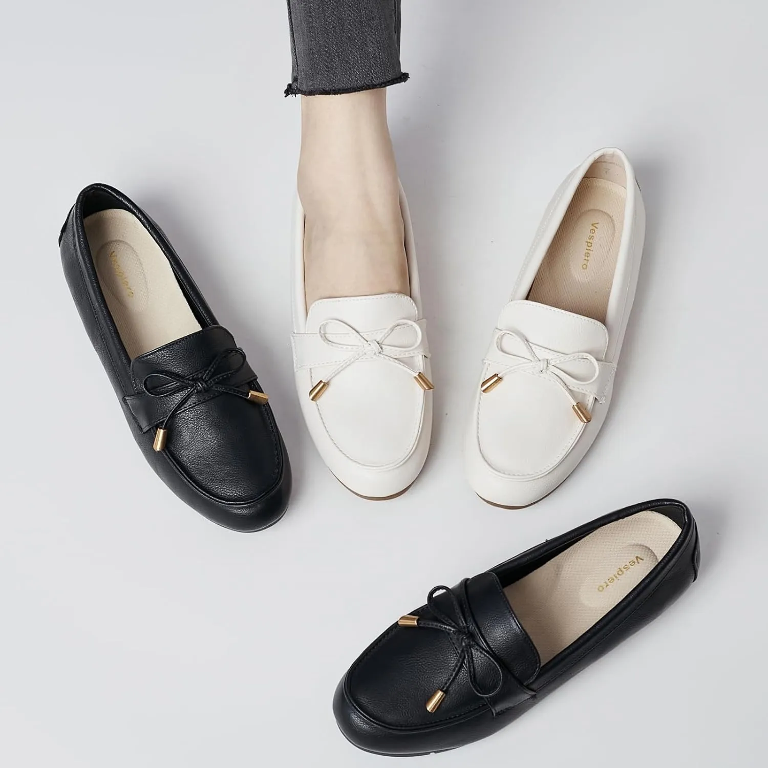 Loafers for Women Slip On Flats Shoes Non Slip Work Shoes Comfort Soft Business Casual Walking Womens Loafers