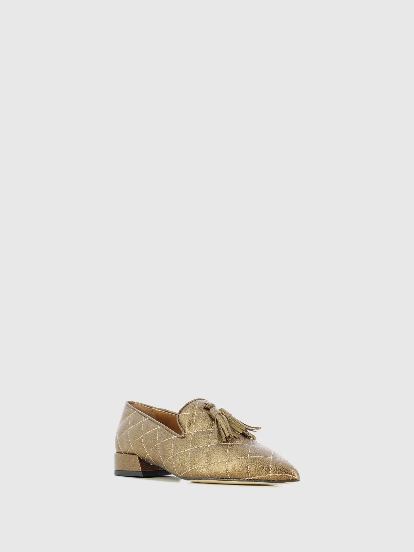 Loafers Pontiagudas em Taupe