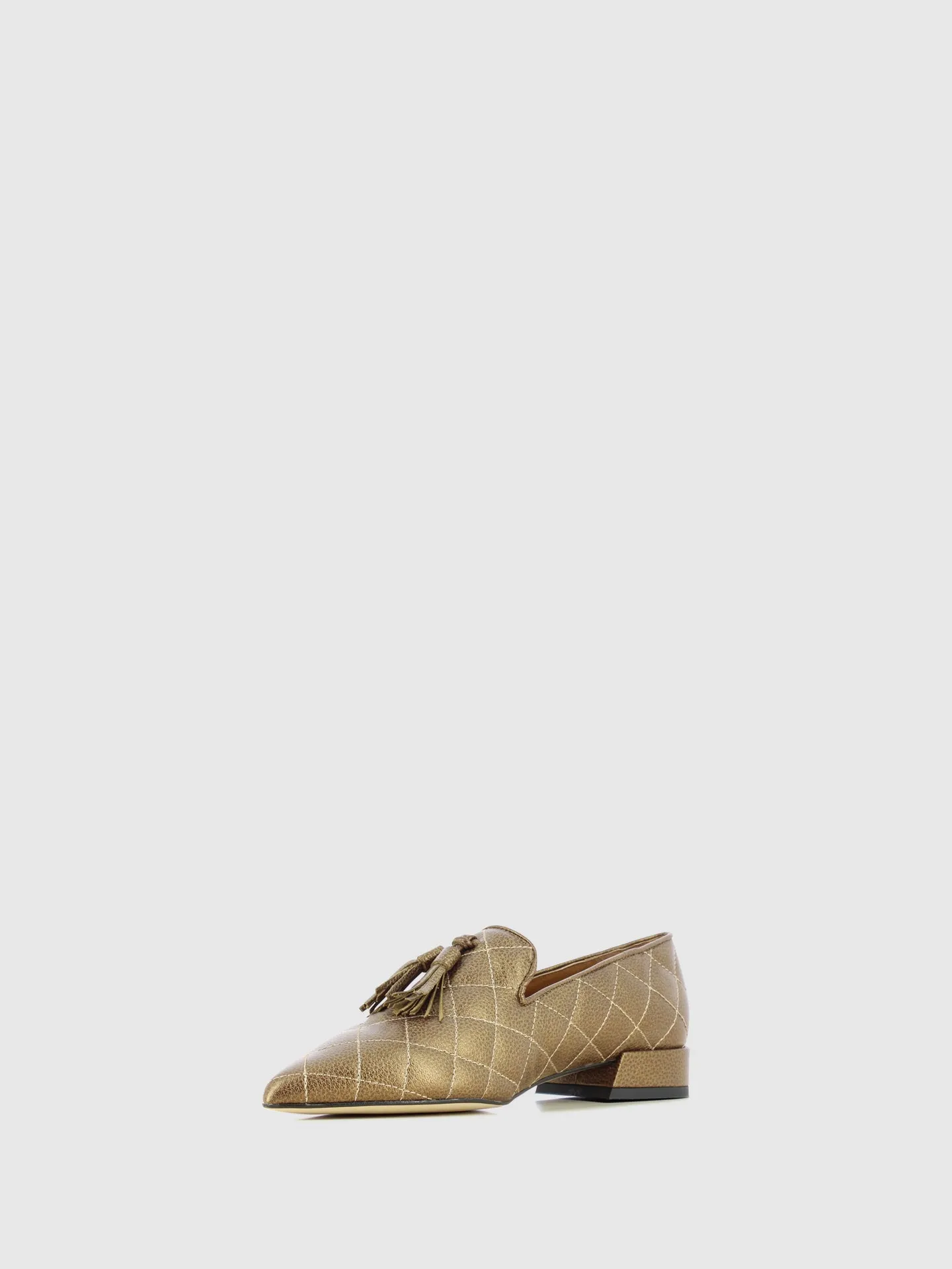 Loafers Pontiagudas em Taupe