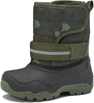 LONDON FOG Dex Boys and Girls Snow Boots - Insulated Waterproof Winter Kids Snow Boots - Size Toddler, Little Kid and Big Kid, Black, Navy and Pink Winter Boots for Boys and Girls