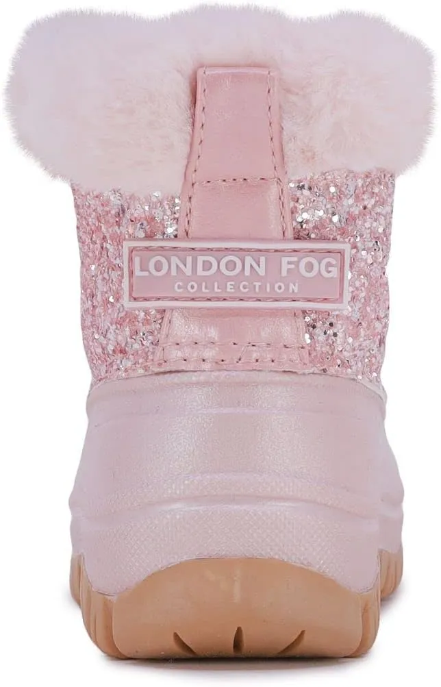 LONDON FOG Girls Toddler Tadley Cold Weather Warm Lined Snow Boot Fashion Snow Boots For Girls