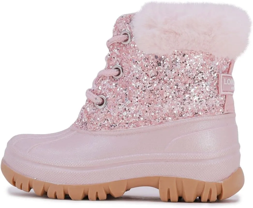 LONDON FOG Girls Toddler Tadley Cold Weather Warm Lined Snow Boot Fashion Snow Boots For Girls