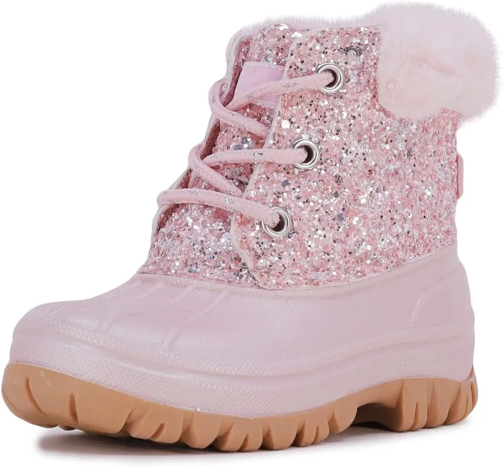 LONDON FOG Girls Toddler Tadley Cold Weather Warm Lined Snow Boot Fashion Snow Boots For Girls