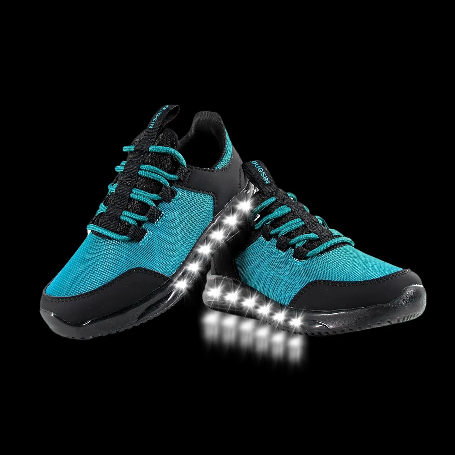 LOUGSIN Boys Girls Light Up Shoes Lightweight Mesh Breathable Adorable GlowDash LED Flashing Running Sneakers for Toddler and Little Kid
